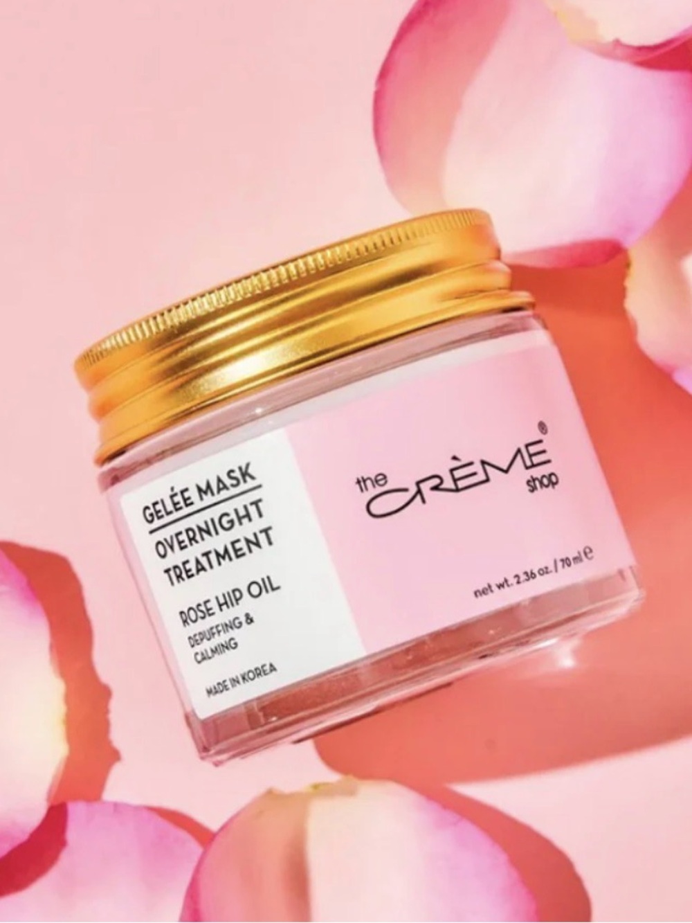 The Crème Shop - Rose Hip Oil Gelée Mask - Overnight Treatment